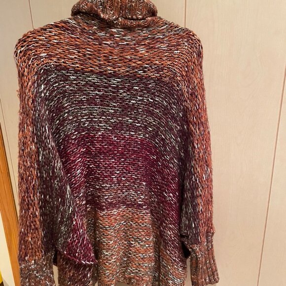 DESIGN LAB (LORD & TAYLOR) TURTLENECK SWEATER-PONCHO STYLE - Picture 1 of 2
